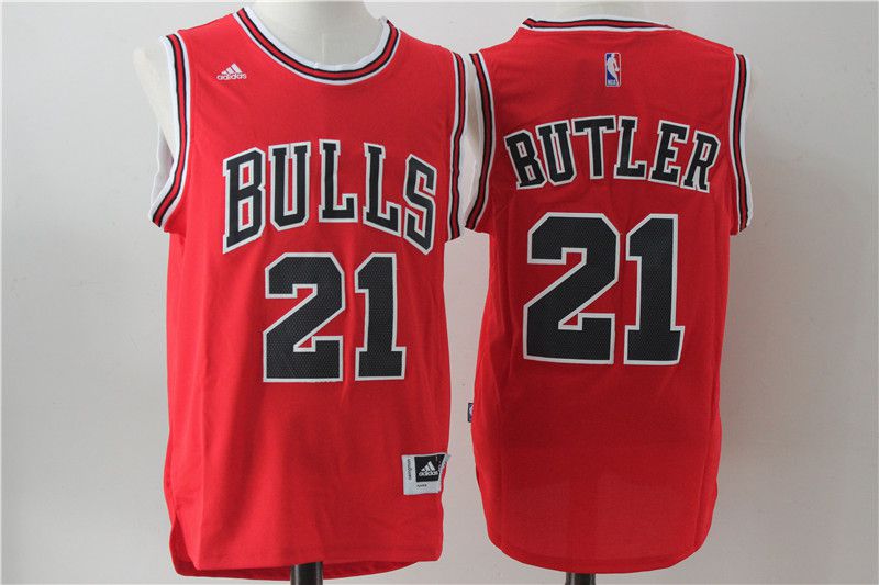 Men Chicago Bulls #21 Butler Red Adidas NBA Jersey